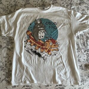 NWOT Totoro (Anime) Graphic T-Shirt - Size XL (White)